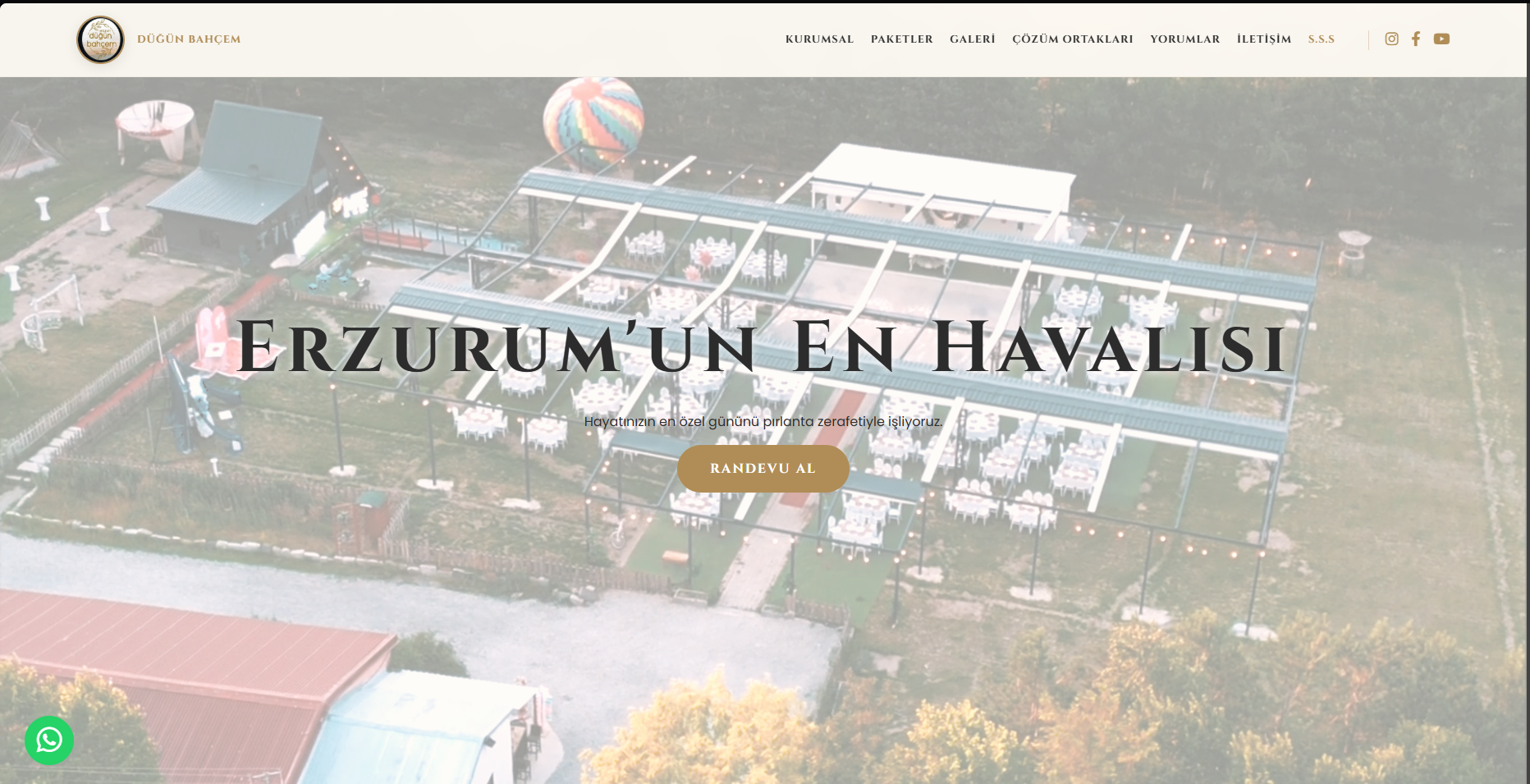 Düğün Bahçem Erzurum Web Sitesi